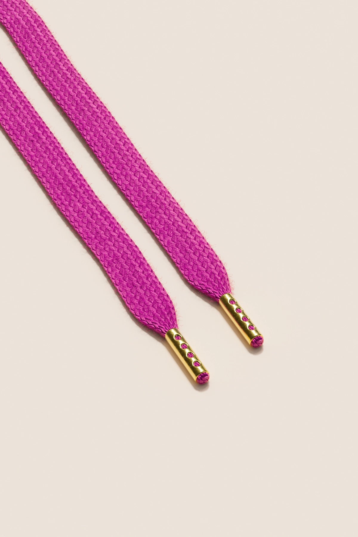 Senkels Hibiscus Sneaker Shoelaces with Gold Aglets