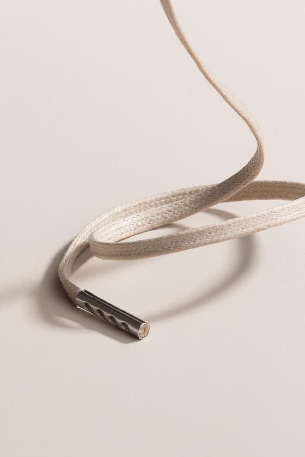 Avorio - 3mm Piatto Cerato Lacci