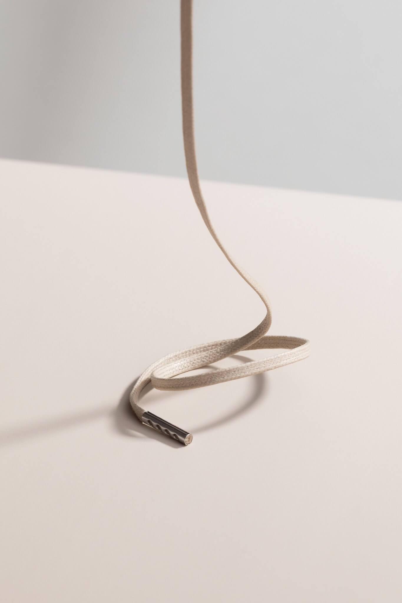 Avorio - 3mm Piatto Cerato Lacci