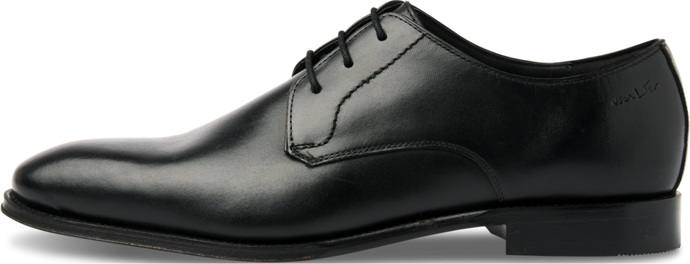 Find the right lacci for Vanlier Zwart gladleren Madison veterschoen at Senkels