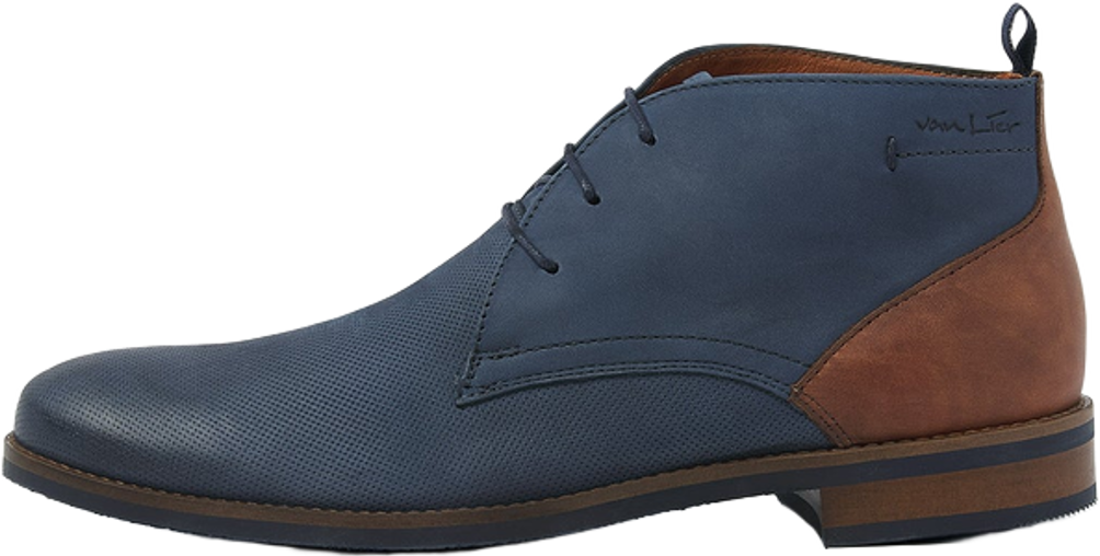 Find the right lacci for Vanlier Blauw nubuck Sabinus halfhoge veterschoen at Senkels