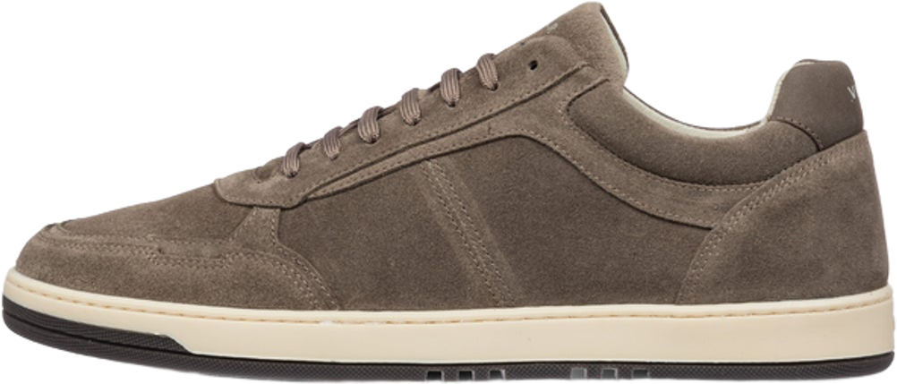 Find the right lacci for Vanlier Taupe suède Miami sneaker at Senkels