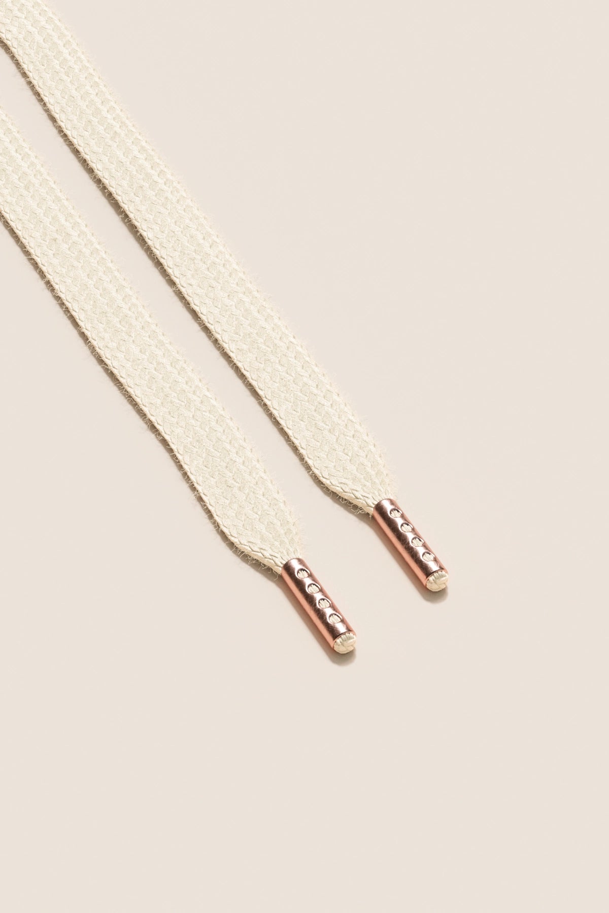 Senkels Crema Sneaker Lacci with Rose Gold Puntali