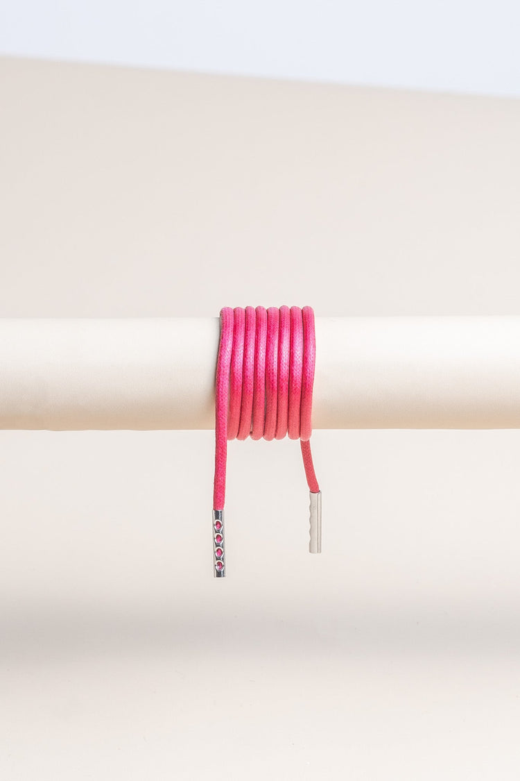 Cerise Pink - Round Waxed Shoelaces | Senkels