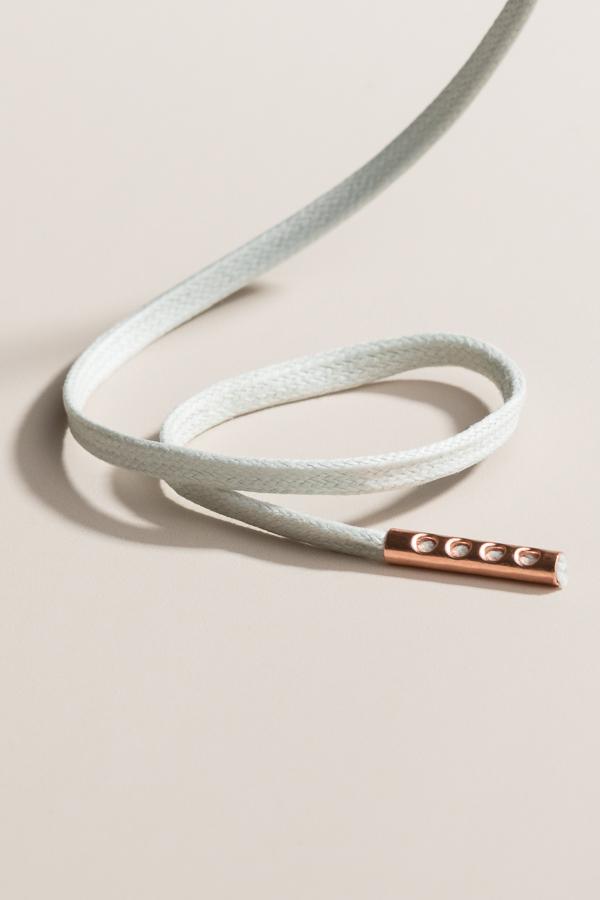 Light Grey - 3mm Flat Waxed Shoelaces