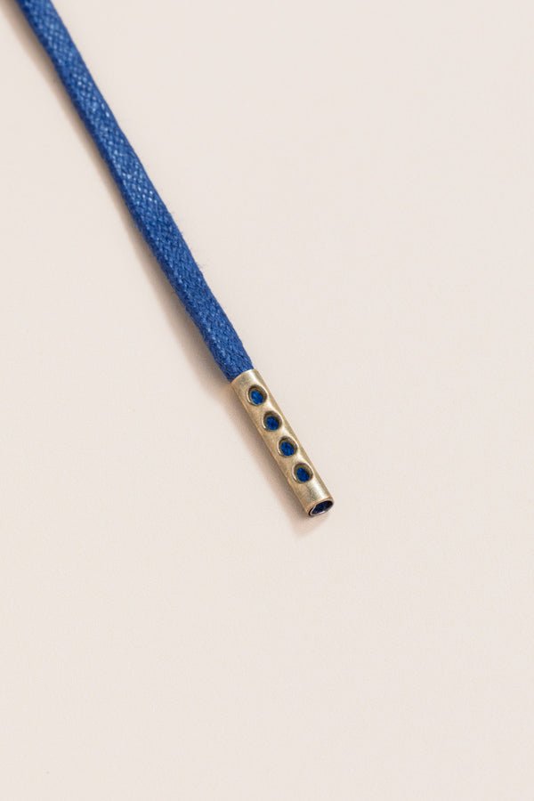 Navy Blue - Round Waxed Shoelaces | Senkels