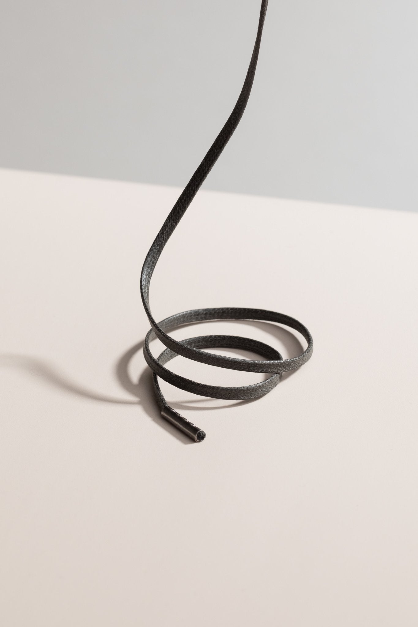 Night Grey - 3mm Flat Waxed Shoelaces