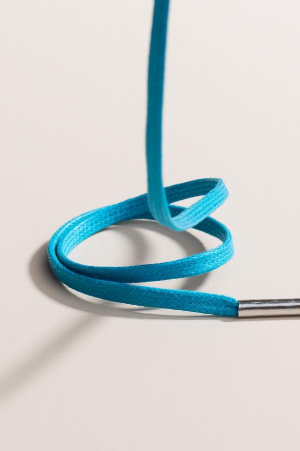 Petrol Blue - 3mm Flat Waxed Shoelaces