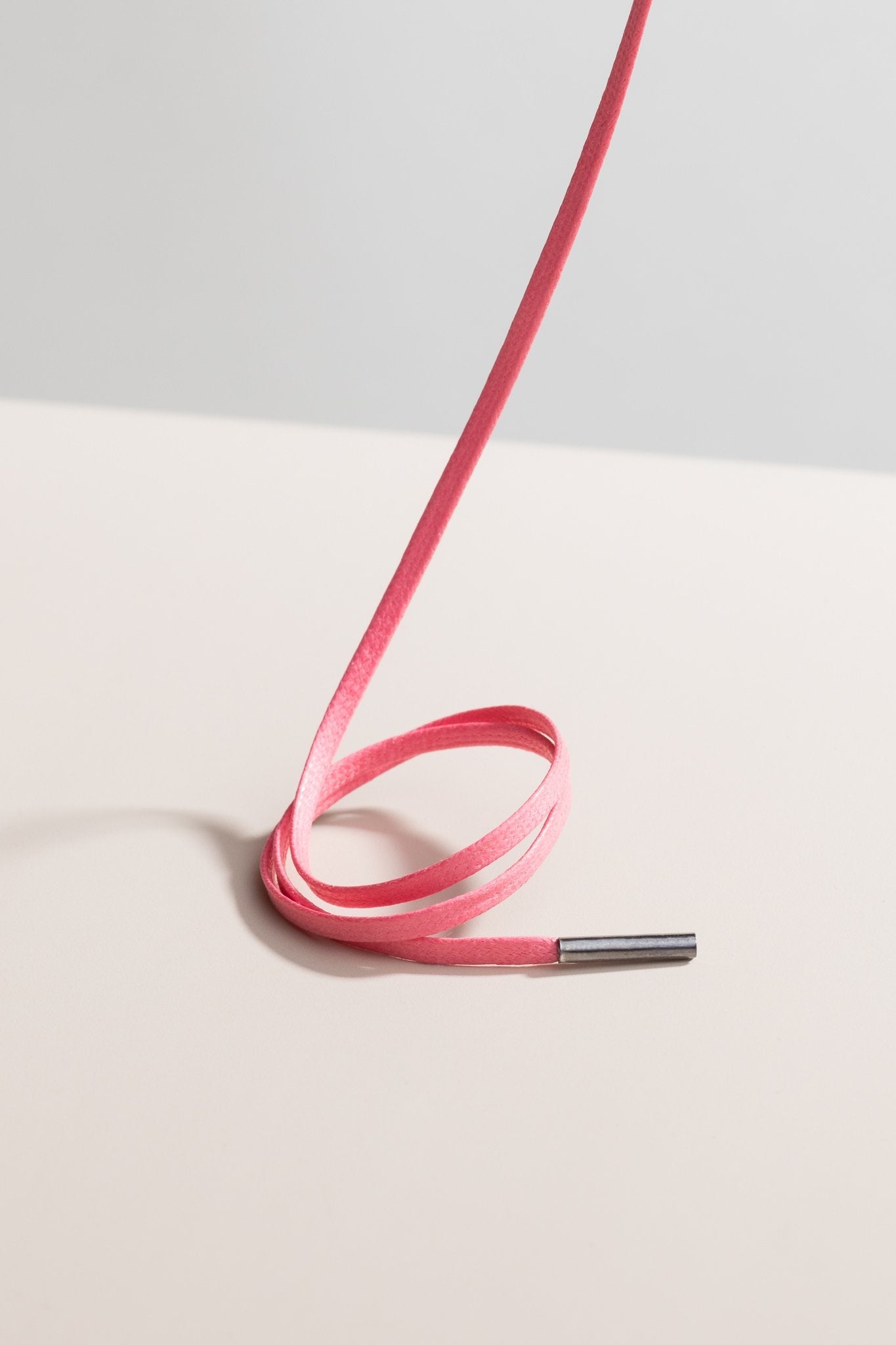 Pink - 3mm Flat Waxed Shoelaces